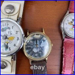 Vintage Disney Watches Mickey/Minnie Mouse Watch Repair or Parts Lot