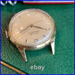 Vintage Doxa Antimagnetique Large Case Gold Tone Wristwatch Runs PARTS / REPAIR