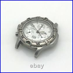 Vintage ESQ Chronograph Diver Watch Date Stainless 300388A Parts Repair 37 MM