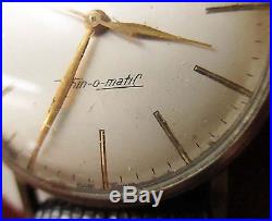 Vintage Early 1960s 10k Gold Filled Hamilton Thin O Matic Watch Parts/repair