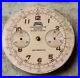 Vintage Egona 1940s/50s chronograph watch movement with dial for parts or repair