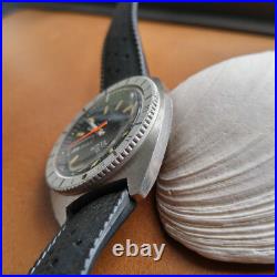 Vintage Elgin Day-Date Diver Watch withPatina, Tropic Band, Runs FOR PARTS/REPAIR