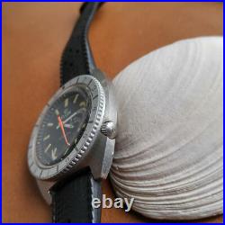 Vintage Elgin Day-Date Diver Watch withPatina, Tropic Band, Runs FOR PARTS/REPAIR