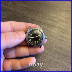Vintage Elgin FSSC 88-W-800 Military Watch Plus 2 Others Parts Or Repair