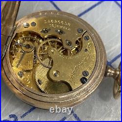 Vintage Elgin Pocket Watch Parts / Repair 41mm Gold Filled Case Grade 325 15J