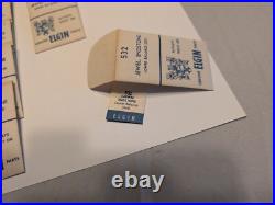 Vintage Elgin wristwatch repair LOT + vtg Elgin drawer 286 parts Vintage Elgin wristwatch repair LOT + vtg Elgin drawer 286 parts