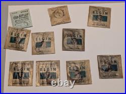 Vintage Elgin wristwatch repair LOT + vtg Elgin drawer 286 parts Vintage Elgin wristwatch repair LOT + vtg Elgin drawer 286 parts