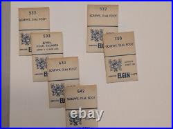 Vintage Elgin wristwatch repair LOT + vtg Elgin drawer 286 parts Vintage Elgin wristwatch repair LOT + vtg Elgin drawer 286 parts