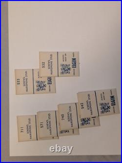Vintage Elgin wristwatch repair LOT + vtg Elgin drawer 286 parts Vintage Elgin wristwatch repair LOT + vtg Elgin drawer 286 parts