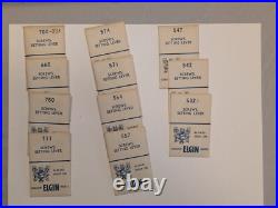 Vintage Elgin wristwatch repair LOT + vtg Elgin drawer 286 parts Vintage Elgin wristwatch repair LOT + vtg Elgin drawer 286 parts