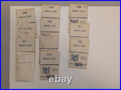 Vintage Elgin wristwatch repair LOT + vtg Elgin drawer 286 parts Vintage Elgin wristwatch repair LOT + vtg Elgin drawer 286 parts