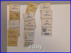 Vintage Elgin wristwatch repair LOT + vtg Elgin drawer 286 parts Vintage Elgin wristwatch repair LOT + vtg Elgin drawer 286 parts