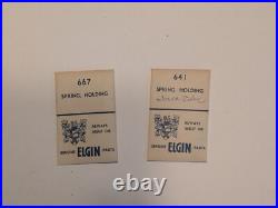 Vintage Elgin wristwatch repair LOT + vtg Elgin drawer 286 parts Vintage Elgin wristwatch repair LOT + vtg Elgin drawer 286 parts
