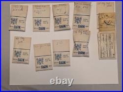 Vintage Elgin wristwatch repair LOT + vtg Elgin drawer 286 parts Vintage Elgin wristwatch repair LOT + vtg Elgin drawer 286 parts