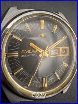 Vintage Enicar Automatic Watch AR167 Black Fumé Dial Parts / Repair
