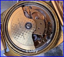 Vintage Enicar Ocean Pearl Automatic Day Date Watch For Parts Repair