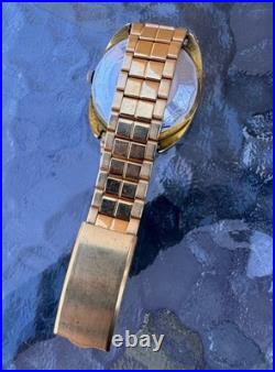 Vintage Enicar Ocean Pearl Automatic Day Date Watch For Parts Repair