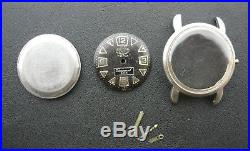 Vintage Enicar Seapearl 600 Steel Watch Lot for Parts or Repair Sherpa 1950s