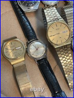 Vintage Estate Men's Watch Lot For Parts Repair -Read Description