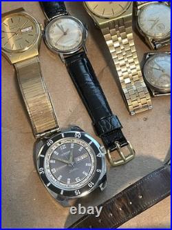 Vintage Estate Men's Watch Lot For Parts Repair -Read Description