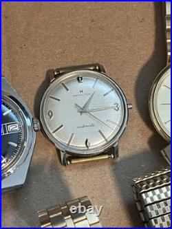 Vintage Estate Men's Watch Lot For Parts Repair -Read Description