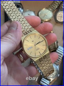 Vintage Estate Men's Watch Lot For Parts Repair -Read Description