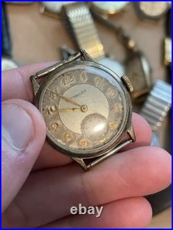 Vintage Estate Men's Watch Lot For Parts Repair -Read Description