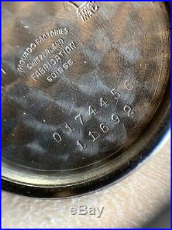 Vintage Fb Case Movado 34mm Radium Watch Borgel 1950 Parts/repairs