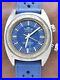 Vintage Fortis Marine Master Blue Watch Very Rare Swiss Made Repair or Parts