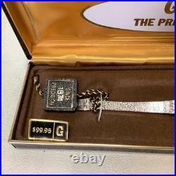Vintage Gruen 10k Gold Fill Watch withBox UNTESTED AS-IS PARTS OR REPAIR