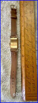 Vintage Gruen Curvex Precision Watch Gold FOR PARTS OR REPAIR