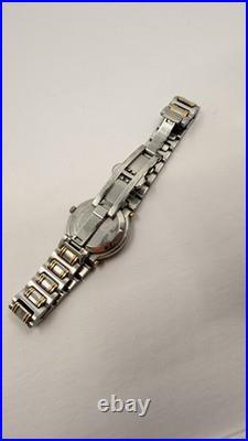 Vintage Gucci 9000L Two Tone Swiss Quartz Watch Ladies Parts/Repair No Battery