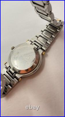 Vintage Gucci 9000L Two Tone Swiss Quartz Watch Ladies Parts/Repair No Battery