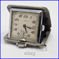 Vintage H. W. Geneve Mini Travel Folding Watch/Pendant Case 36mm Parts/Repair