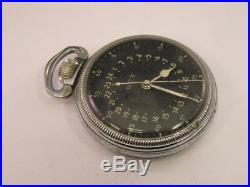 Vintage Hamilton GCT Military Pocket Watch for parts or repair
