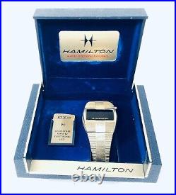 Vintage Hamilton Solid State Quartz Electronic QED Watch In Case Parts/Repair