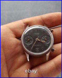 Vintage Hanhart Chronograph Hand Wind Mens Watch For Parts/Repair