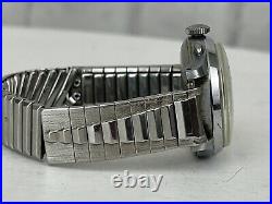 Vintage Harman Watch Chronograph Military Black 32mm Parts Repair WWII Era