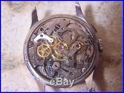 Vintage Helbros 243 Chronograph 17 Jewel Venus 188 Men's Watch for repair/parts
