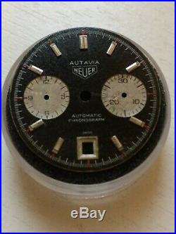 Vintage Heuer Autavia Chronograph 1163 / 11630 For Parts / Project / Repair