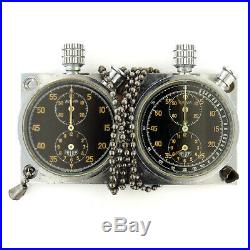Vintage Heuer Autavia Rare Set Of Two S. S. Dash Mounted Timers For Parts/repairs
