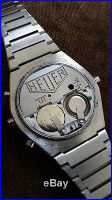 Vintage Heuer Chronosplit II watch chronograph for parts or repair Tag heuer