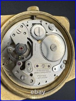 Vintage Hudson Directime Jump Hour Watch Swiss Made 17J Ravisa Parts / Repair
