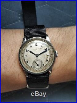 Vintage IWC International wach CO. C83 Steel Case Wristwatch for parts repair