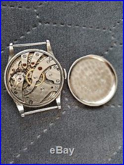 Vintage IWC International wach CO. C83 Steel Case Wristwatch for parts repair
