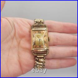Vintage Illinois 16 Jewels Copper Watch Master Sutton Case For Parts Or Repair