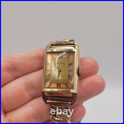 Vintage Illinois 16 Jewels Copper Watch Master Sutton Case For Parts Or Repair