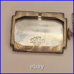 Vintage Illinois 16 Jewels Copper Watch Master Sutton Case For Parts Or Repair