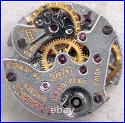 Vintage Jaeger LeCoultre Cal. 426/1 18 jewel Backwind watch movement For Repair