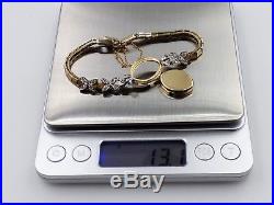 Vintage Ladies Hamilton 14K Gold Diamonds Watch, Parts / Repair / Scrap 13.1Gram